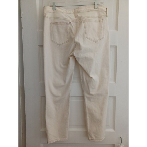 J.Crew Toothpick ivory ankle denim jeans womens 32 stretch skinny classic preppy - Picture 2 of 10